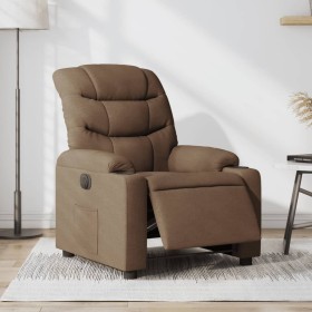 Sillón reclinable eléctrico de tela marrón de , Sillones - Ref: Foro24-3206631, Precio: 270,99 €, Descuento: %