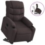 Sillón reclinable elevable tela marrón oscuro de , Sillones - Ref: Foro24-3206650, Precio: 331,99 €, Descuento: %