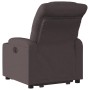 Sillón reclinable elevable tela marrón oscuro de , Sillones - Ref: Foro24-3206650, Precio: 331,99 €, Descuento: %