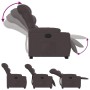 Sillón reclinable elevable tela marrón oscuro de , Sillones - Ref: Foro24-3206650, Precio: 331,99 €, Descuento: %