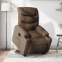 Sillón eléctrico reclinable elevable de tela marrón de , Sillones - Ref: Foro24-3206667, Precio: 348,95 €, Descuento: %