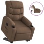 Sillón eléctrico reclinable elevable de tela marrón de , Sillones - Ref: Foro24-3206667, Precio: 348,95 €, Descuento: %