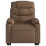 Sillón eléctrico reclinable elevable de tela marrón de , Sillones - Ref: Foro24-3206667, Precio: 348,95 €, Descuento: %