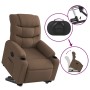 Sillón eléctrico reclinable elevable de tela marrón de , Sillones - Ref: Foro24-3206667, Precio: 348,95 €, Descuento: %