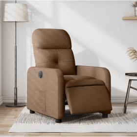 Brown Fabric Electric Recliner by , Armchairs - Ref: Foro24-3206781, Price: 253,99 €, Discount: %