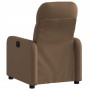 Sillón reclinable eléctrico de tela marrón de , Sillones - Ref: Foro24-3206781, Precio: 253,86 €, Descuento: %