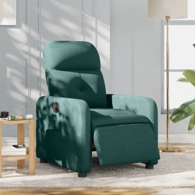 Sillón reclinable eléctrico tela verde oscuro de , Sillones - Ref: Foro24-3206783, Precio: 253,86 €, Descuento: %