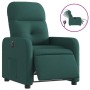 Sillón reclinable eléctrico tela verde oscuro de , Sillones - Ref: Foro24-3206783, Precio: 253,86 €, Descuento: %