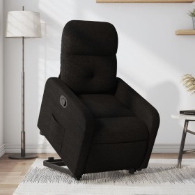 Sillón reclinable elevable tela negro de , Sillones - Ref: Foro24-3206797, Precio: 280,99 €, Descuento: %