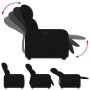 Sillón reclinable elevable tela negro de , Sillones - Ref: Foro24-3206797, Precio: 261,54 €, Descuento: %