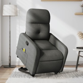 Silla de masaje reclinable de pie de tela gris oscuro de , Sillones - Ref: Foro24-3206805, Precio: 243,99 €, Descuento: %