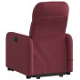 Sillón reclinable de masaje elevable tela rojo tinto de , Sillones - Ref: Foro24-3206807, Precio: 279,39 €, Descuento: %