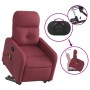 Sillón reclinable de masaje elevable tela rojo tinto de , Sillones - Ref: Foro24-3206807, Precio: 279,39 €, Descuento: %