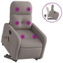 Reclining massage chair with lift in gray taupe fabric by , Armchairs - Ref: Foro24-3206811, Price: 278,29 €, Discount: %