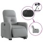 Sillón eléctrico reclinable elevable de tela gris claro de , Sillones - Ref: Foro24-3206813, Precio: 302,52 €, Descuento: %