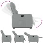 Sillón eléctrico reclinable elevable de tela gris claro de , Sillones - Ref: Foro24-3206813, Precio: 302,52 €, Descuento: %