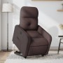 Sillón eléctrico reclinable elevable de tela marrón oscuro de , Sillones - Ref: Foro24-3206818, Precio: 297,99 €, Descuento: %