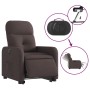 Sillón eléctrico reclinable elevable de tela marrón oscuro de , Sillones - Ref: Foro24-3206818, Precio: 297,48 €, Descuento: %