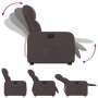 Sillón eléctrico reclinable elevable de tela marrón oscuro de , Sillones - Ref: Foro24-3206818, Precio: 297,99 €, Descuento: %