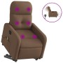 Electric reclining and lifting massage armchair in brown fabric by , Armchairs - Ref: Foro24-3206826, Price: 313,23 €, Discou...