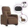 Electric reclining and lifting massage armchair in brown fabric by , Armchairs - Ref: Foro24-3206826, Price: 313,23 €, Discou...