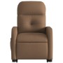 Electric reclining and lifting massage armchair in brown fabric by , Armchairs - Ref: Foro24-3206826, Price: 313,23 €, Discou...