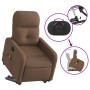 Electric reclining and lifting massage armchair in brown fabric by , Armchairs - Ref: Foro24-3206826, Price: 313,23 €, Discou...