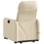 Sillón de masaje eléctrico reclinable elevable tela crema de , Sillones - Ref: Foro24-3206830, Precio: 318,21 €, Descuento: %