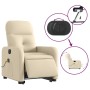 Electric reclining lift massage chair in cream fabric by , Armchairs - Ref: Foro24-3206830, Price: 317,87 €, Discount: %