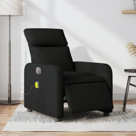 Sillón reclinable de masaje eléctrico tela negro de , Sillones - Ref: Foro24-3206692, Precio: 220,46 €, Descuento: %