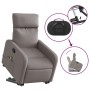 Liftable massage recliner taupe gray fabric by , Armchairs - Ref: Foro24-3206715, Price: 254,99 €, Discount: %