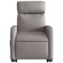 Liftable massage recliner taupe gray fabric by , Armchairs - Ref: Foro24-3206715, Price: 254,99 €, Discount: %