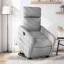 Sillón eléctrico reclinable elevable de tela gris claro de , Sillones - Ref: Foro24-3206717, Precio: 286,99 €, Descuento: %