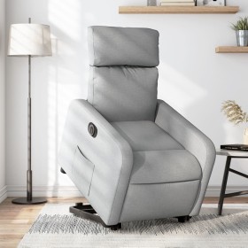 Sillón eléctrico reclinable elevable de tela gris claro de , Sillones - Ref: Foro24-3206717, Precio: 299,35 €, Descuento: %