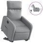 Sillón eléctrico reclinable elevable de tela gris claro de , Sillones - Ref: Foro24-3206717, Precio: 286,99 €, Descuento: %