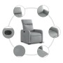 Sillón eléctrico reclinable elevable de tela gris claro de , Sillones - Ref: Foro24-3206717, Precio: 286,99 €, Descuento: %