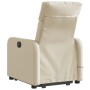 Liftable reclining electric massage chair cream fabric by , Armchairs - Ref: Foro24-3206734, Price: 286,85 €, Discount: %