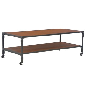 Mesa de centro con estante madera maciza abeto 120x60x40 cm de vidaXL, Mesas de centro - Ref: Foro24-247618, Precio: 108,56 €...