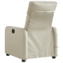 Cream synthetic leather electric reclining massage chair by , Armchairs - Ref: Foro24-3206743, Price: 232,73 €, Discount: %