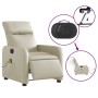 Cream synthetic leather electric reclining massage chair by , Armchairs - Ref: Foro24-3206743, Price: 232,73 €, Discount: %