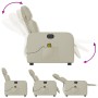 Cremefarbener elektrisch verstellbarer Massagesessel aus Kunstleder von , Sessel - Ref: Foro24-3206743, Preis: 230,15 €, Raba...