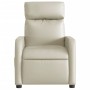 Cream synthetic leather electric reclining massage chair by , Armchairs - Ref: Foro24-3206743, Price: 232,73 €, Discount: %