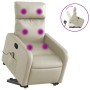 Cremefarbener Massagesessel aus Kunstleder von , Sessel - Ref: Foro24-3206757, Preis: 253,02 €, Rabatt: %