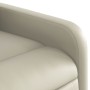 Sillón reclinable de masaje de pie cuero artificial color crema de , Sillones - Ref: Foro24-3206757, Precio: 253,02 €, Descue...