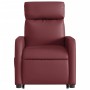 Sillón reclinable de masaje de pie cuero artificial rojo tinto de , Sillones - Ref: Foro24-3206760, Precio: 279,07 €, Descuen...