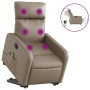 Cappuccino Synthetic Leather Electric Massage Recliner by , Armchairs - Ref: Foro24-3206776, Price: 295,99 €, Discount: %