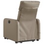 Sillón reclinable de masaje eléctrico cuero sintético capuchino de , Sillones - Ref: Foro24-3206776, Precio: 293,99 €, Descue...