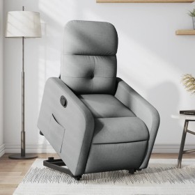 Light Gray Fabric Liftable Recliner by , Armchairs - Ref: Foro24-3206795, Price: 280,99 €, Discount: %