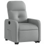 Sillón reclinable elevable de tela gris claro de , Sillones - Ref: Foro24-3206795, Precio: 261,54 €, Descuento: %