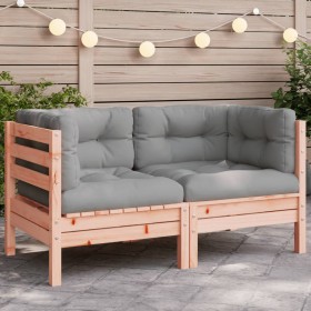 Eckgartensofa mit Kissen aus Douglasienholz von , Modulare Sofas für den Außenbereich - Ref: Foro24-838151, Preis: 92,99 €, R...